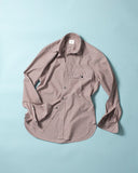 L.E.J Officer's Flap-Pocket Striped Shirt Brown/White