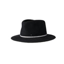 Maison Michel André Rollable Water-Repellent Fedora Black