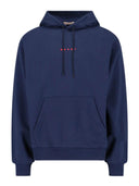 Marni Logo Hoodie Navy