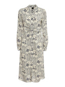 Pinko Printed Shirt Dress Cream / Blue