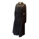 Sacai Panelled Midi Shirt Dress Black