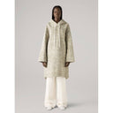 St. John Long Bouclé Hoodie Sweater Ecru Multi