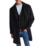 The Kooples Wool-Blend Overcoat Navy