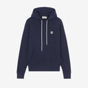 Maison Kitsuné Grey Fox Head Patch Classic Hoodie Navy