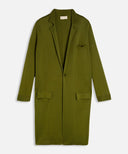 Maison Ullens Single-Breasted Fluid Coat Green
