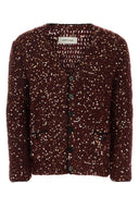 Ernest W. Baker Sequin Cardigan Bordeaux