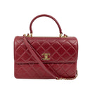 Chanel Wine Red Lambskin Trendy CC