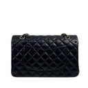 Chanel Navy Lambskin Classic Double Flap Chain Shoulder