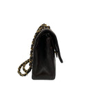 Chanel Dark Brown Calfskin Classic Flap 11.12 Double Flap Shoulder