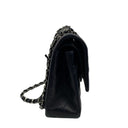 Chanel Navy Lambskin Classic Double Flap Chain Shoulder
