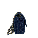 Chanel Navy Denim Classic Flap Chain Shoulder