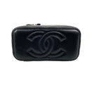 Chanel Black Lambskin CC Chain Vanity Case