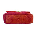 Chanel Pink and Orange Tweed 19 Chain