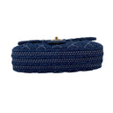 Chanel Navy Denim Classic Flap Chain Shoulder