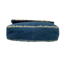 Chanel Blue Denim Flap Maxi Shoulder