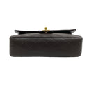Chanel Dark Brown Calfskin Classic Flap 11.12 Double Flap Shoulder