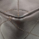 Chanel Dark Brown Calfskin Classic Flap 11.12 Double Flap Shoulder