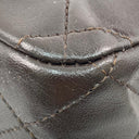 Chanel Dark Brown Calfskin Classic Flap 11.12 Double Flap Shoulder