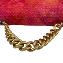 Chanel Pink and Orange Tweed 19 Chain
