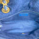 Chanel Navy Denim Classic Flap Chain Shoulder