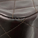 Chanel Dark Brown Calfskin Classic Flap 11.12 Double Flap Shoulder
