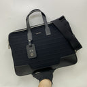 Rimowa Leather Canvas Business Briefcase Black W/initials