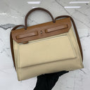 Hermès Herbag 31 Ecru/beige Toile H/vache Hunter Stamp Square N (2010)