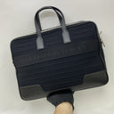 Rimowa Leather Canvas Business Briefcase Black W/initials