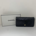 Chanel SLG Caviar Skin Bi Fold Long Wallet No.20 No Card