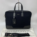 Rimowa Leather Canvas Business Briefcase Black W/initials