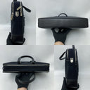 Rimowa Leather Canvas Business Briefcase Black W/initials