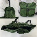 Prada Green Nylon Backpack Drawstring | Pre-Loved