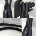 Saint Laurent Rive Gauche Raffia Maxi Cabas Tote Black