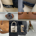 Hermès Herbag 31 Ecru/beige Toile H/vache Hunter Stamp Square N (2010)