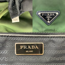 Prada Green Nylon Backpack Drawstring | Pre-Loved