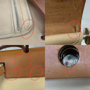 Hermès Herbag 31 Ecru/beige Toile H/vache Hunter Stamp Square N (2010)