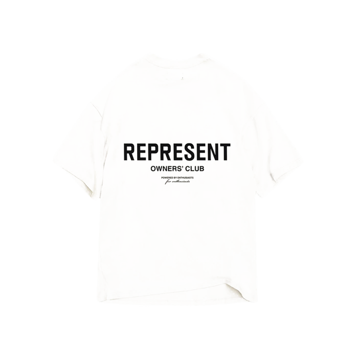 Represent Owner's Club T-Shirt Flat White/Black - True to Sole - 2