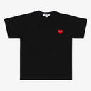 Comme des Garçons PLAY Red Heart Emblem T-Shirt Black (Kids)