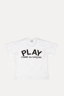 Comme des Garçons Play Text Logo T-Shirt White (Kids)