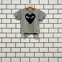 Comme des Garçons Play Big Black Heart T-Shirt Grey (Kids)