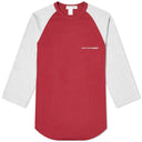 Comme des Garçons SHIRT Raglan 3/4 Sleeve Logo T-Shirt Burgundy/Grey