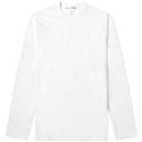 Comme des Garçons SHIRT Long Sleeve Logo Tee White