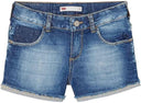 Levi's Frayed Hem Denim Shorts Medium Wash (Junior)