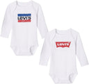 Levi's Batwing Bodysuit 2-Pack White (Baby)