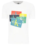 Calvin Klein Jeans Monogram Patches T-Shirt White (Kids)