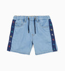 Calvin Klein Jeans Monogram Tape Denim Shorts Light Blue (Kids)