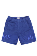 Stone Island Junior Mirror Logo Nylon Swim Shorts Bright Blue (Kids)