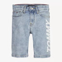 Tommy Hilfiger Logo Denim Shorts Light Blue (Kids)