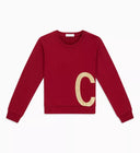 Calvin Klein Jeans Gold C Logo Sweatshirt Red (Kids)