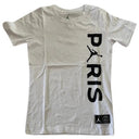 Jordan x PSG Paris Vertical Logo T-Shirt White (Junior)